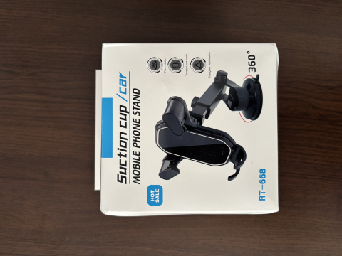 Suport telefon - Suport Telefon Auto cu Ventuză pentru Parbriz/Bord, Rotire la 360 de Grade - RT-2288