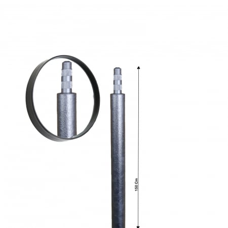 Produse - Electrod Impamantare de 20 Mm, Tip BP, Otel Zincat La Cald, Fara Sapaturi, Pentru Case, Panouri Solare, Garduri Electrice