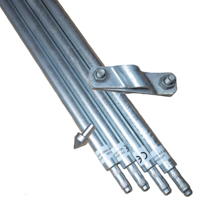 Produse - Kit Impamantare cu 4 Electrozi Tip BP, D=20 x 1500 mm Zincati la cald, 1 Varf Ghidaj si 1 Clema Conexiune, Fara Sapaturi pentru Case, Garduri Electrice, Panouri solare