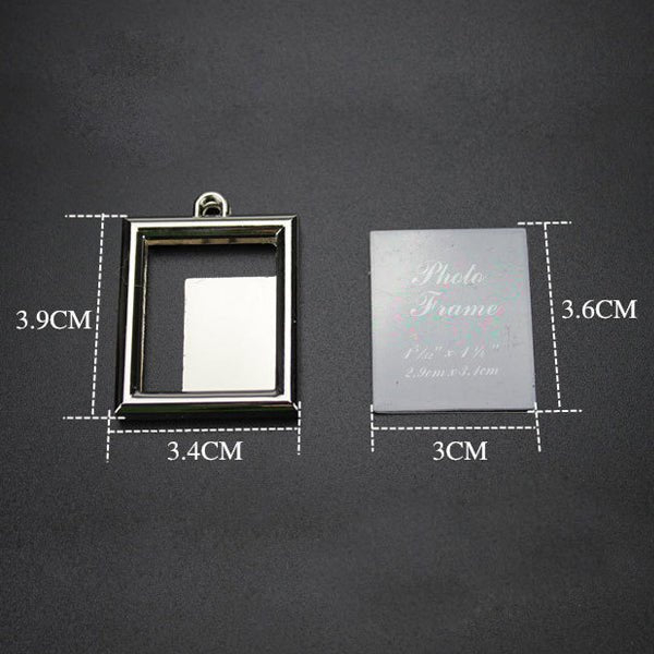 Breloc metalic insertie foto dreptunghi [2]