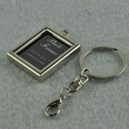 Breloc metalic insertie foto dreptunghi [2]
