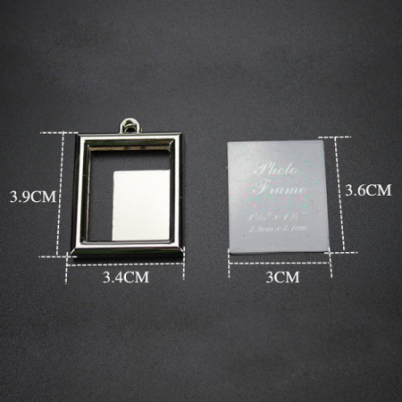 Breloc metalic insertie foto dreptunghi [1]