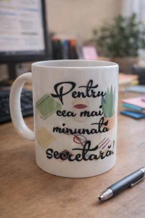 Căni personalizate - Cană secretară