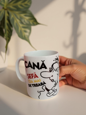 Căni personalizate - Cană Șefă