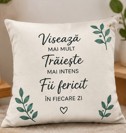 Body-uri copii - Perna personalizata cu mesaj