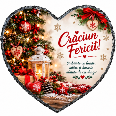 Piatra ardezie inima craciun [1]