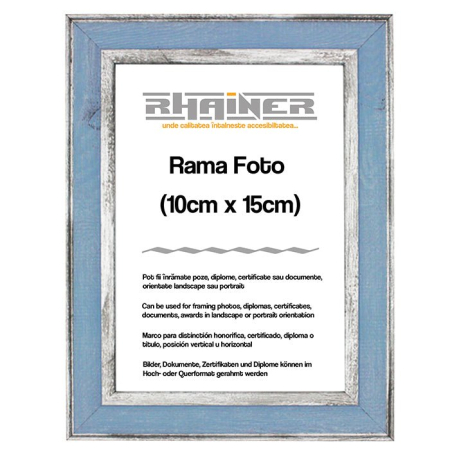 Rame Foto - Rama foto Alicante albastru+argintiu