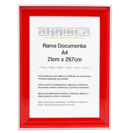Rame Foto - Rama foto Almeria rosu A4