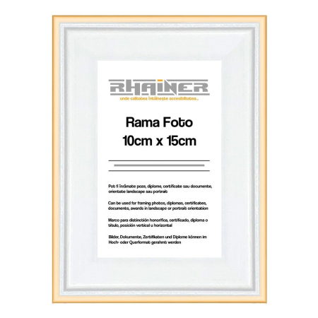 Rame Foto - Rama foto Barcelona alb+auriu