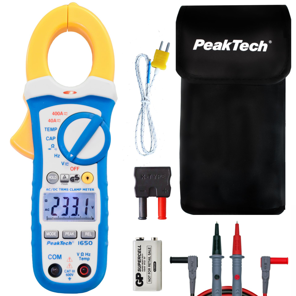 Cleste ampermetric PEAKTECH P 1650  400A 600V [2]