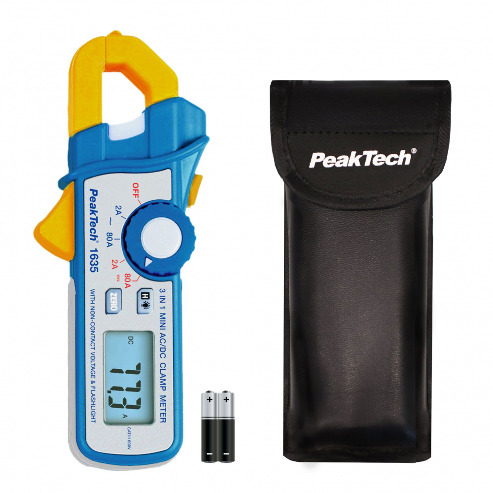 Cleste ampermetric PEAKTECH PKT-P1635, 2A, 80A, LCD (2400), ideală pentru testarea echipamentelor industriale [2]