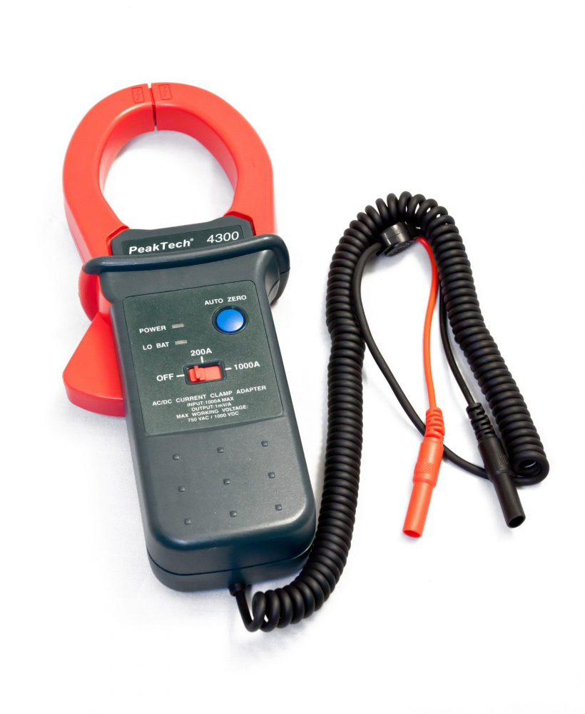 Cleste ampermetric PEAKTECH PKT-P4300, 200A, 1kA, LCD , potrivit pentru măsurători exacte în electronică [1]