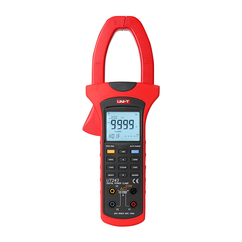 Cleste ampermetric UNI-T UT243, 100mA... 50A, 250A, 1kA, LCD (10000), perfect pentru depanare rapidă [1]
