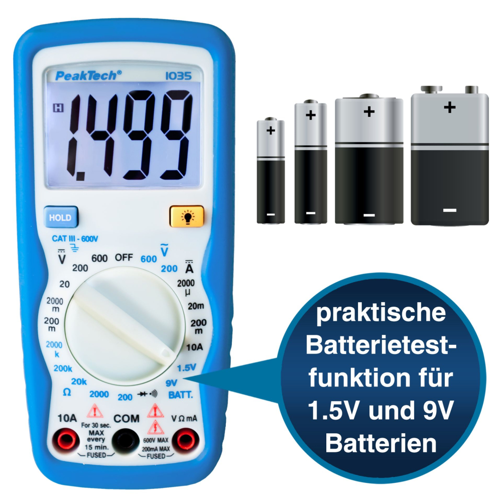 Multimetru digital PEAKTECH P 1035   600V [3]