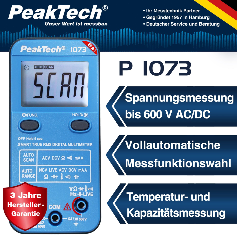 Multimetru digital PEAKTECH P 1073  10A 600V [3]