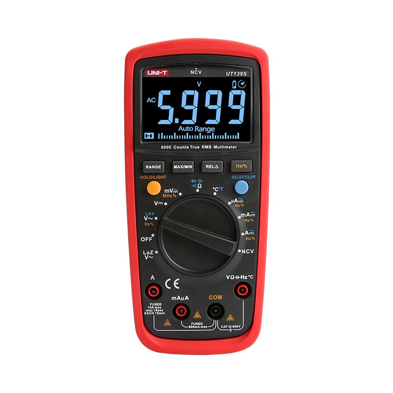 multimetru digital, UNI-T, UT139A, 20mV-0.6kV, 0.2mA-10A [1]