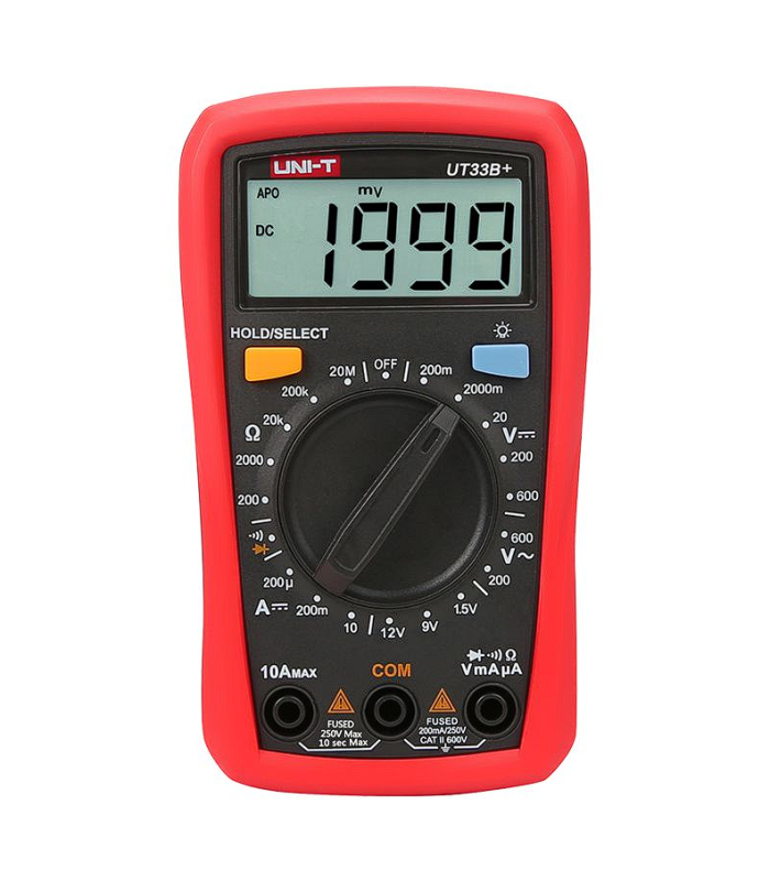 multimetru digital, UNI-T, UT33B+, 200mV-0.6kV, 0.2mA-10A [1]