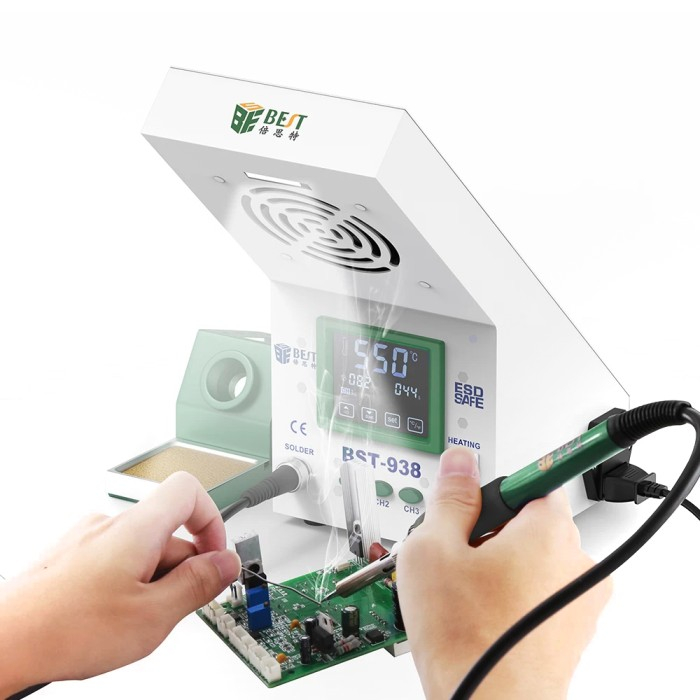 Stație de lipit BEST BST-938, 100...500°C control digital, touchpad [2]