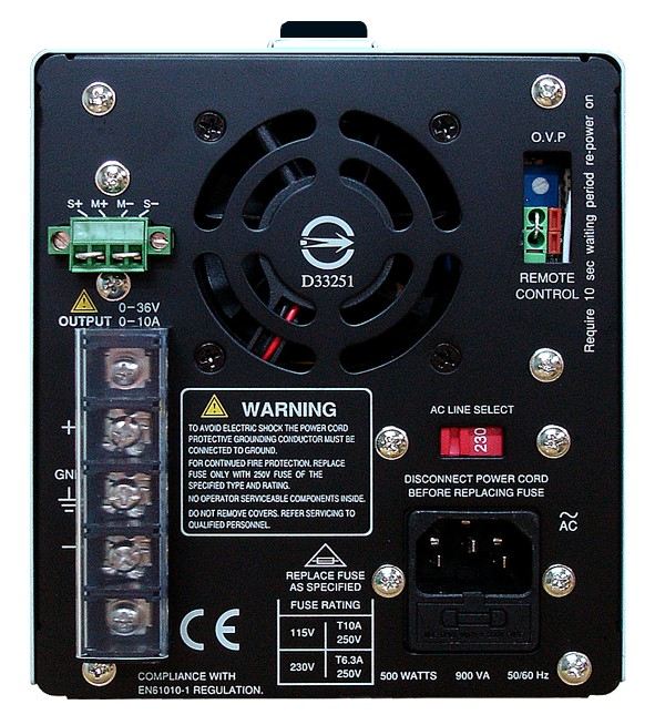 Sursa de alimentare, GW INSTEK, SPS-3610, LED x2, 1 canale, pentru ateliere de reparații electronice,  [2]