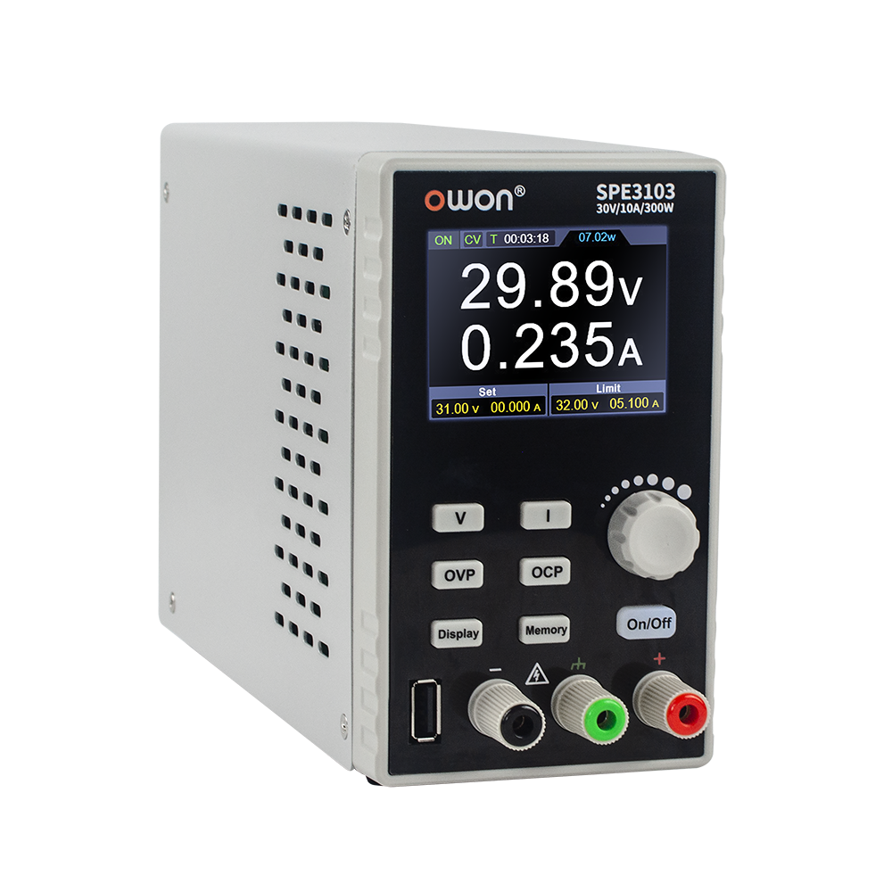 Sursa de alimentare, OWON, SPE3103, LCD 2,8", 1 canale, pentru proiecte DIY și hobby, [1]