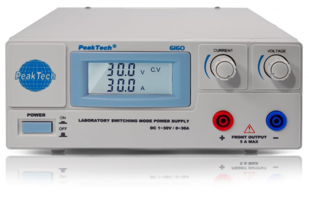 Sursa de alimentare, PEAKTECH, PKT-P6160, LCD, 1 canale, pentru alimentare în atelier, Control curent constant [1]