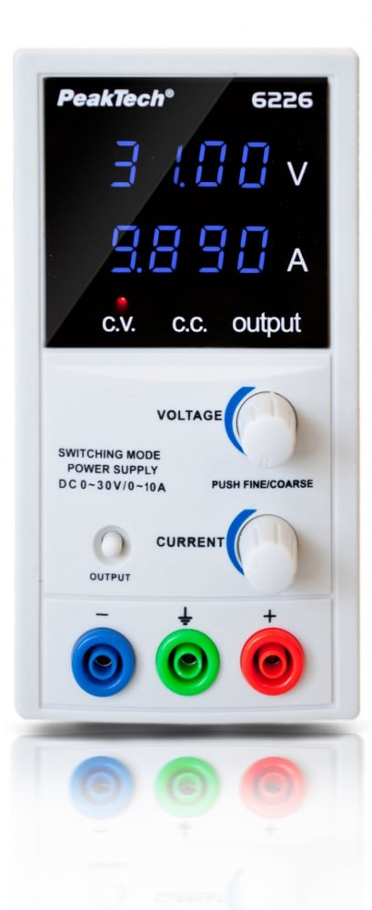 Sursa de alimentare, PEAKTECH, PKT-P6226, LED, 1 canale, pentru ateliere de reparații electronice, Control curent constant [1]