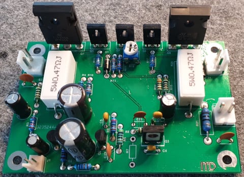 Audio - Amplificator 50W/8Ω - montaj asamblat si testat