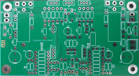 Audio - Amplificator 75W/8Ω - placa de circuit
