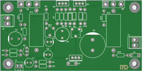Audio - Amplificator 90W/4Ω - placa de circuit