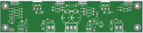 Audio - Amplificator cu 2 x TDA2030 si tranzistoare