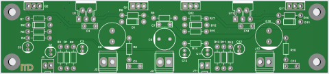 Audio - Amplificator cu 2 x TDA2030 si tranzistoare