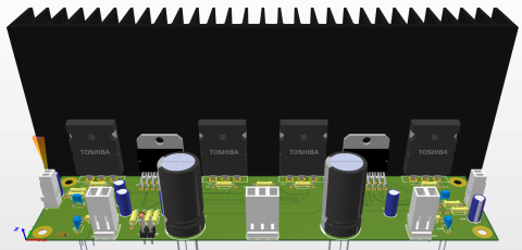 Audio - Amplificator cu 2 x TDA7294 si tranzistoare