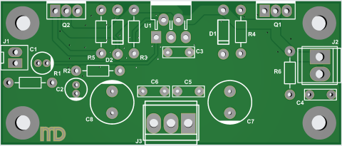 Audio - Amplificator cu TDA2030 si tranzistoare