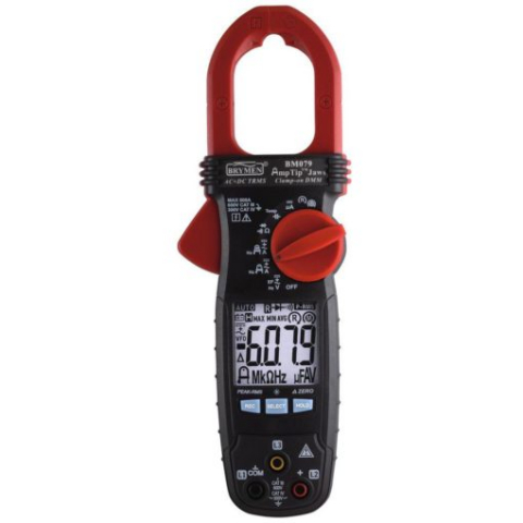 Instrumente de masura si control - Cleste ampermetric BRYMEN BM079, 60A, 600A, LCD (6000), ideală pentru testarea echipamentelor industriale