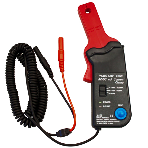 Instrumente de masura si control - Cleste ampermetric PEAKTECH PKT-P4250, 60A, LCD , esențial pentru siguranța electrică