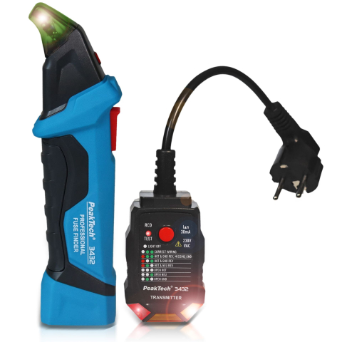 Testere - Detector de siguranțe PEAKTECH P 3432  RCD