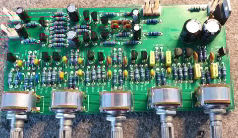 Audio - Egalizator audio pe 5 benzi de frecvență cu componente discrete