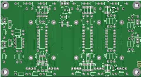 Audio - Egalizator cu 5 benzi cu amplificatoare operationale