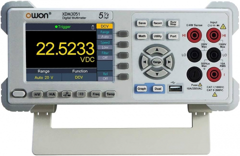 Instrumente de masura si control - Multimetru de banc, OWON, XDM3051, 200mV-1kV, 0.2mA-10A