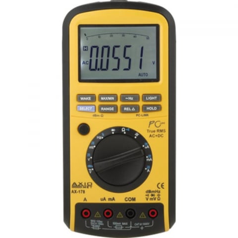 Instrumente de masura si control - multimetru digital, AXIOMET, AX-178, 0.001...50mV-1kV, 10nA...500µA-10A