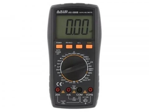 Instrumente de masura si control - multimetru digital, AXIOMET, AX-588B, 0.1...200mV-1kV, 1µA...2mA-20A