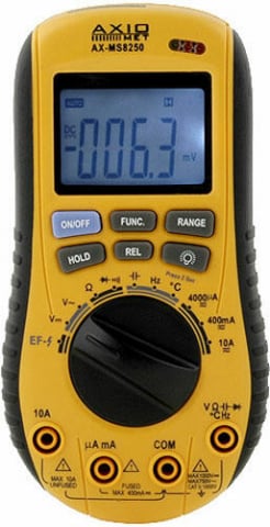 Instrumente de masura si control - multimetru digital, AXIOMET, AX-MS8250, 0.1...400mV-1kV, 1...4000µA-10A