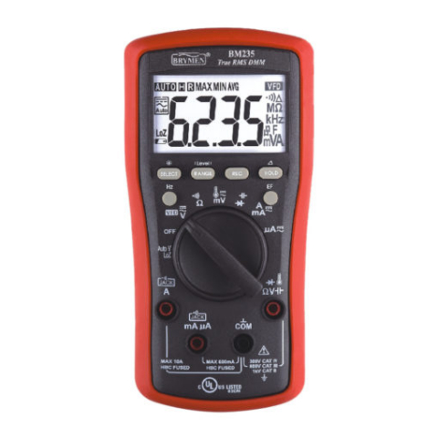 Instrumente de masura si control - multimetru digital, BRYMEN, BM235, 60mV-1kV, 600µA-10A