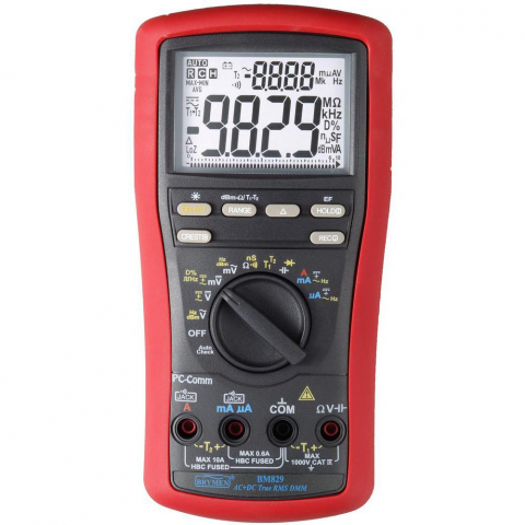 Instrumente de masura si control - multimetru digital, BRYMEN, BM829, 0.01...60mV-0.9999kV, 0.1...600µA-10A