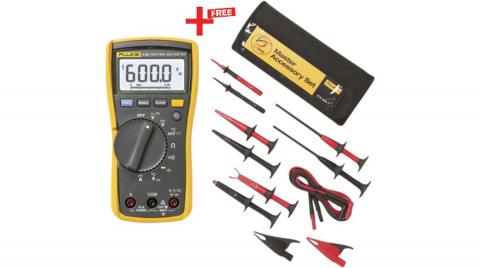 Multimetre Digitale - multimetru digital, FLUKE, FLK-115/TLK-225-1, 0.1...600mV-0.6kV, 1mA...6A-