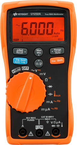 Instrumente de masura si control - multimetru digital, KEYSIGHT, U1232A, 600mV-0.6kV, 60µA-10A