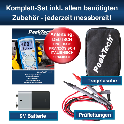 Multimetru digital PEAKTECH P 1035   600V [4]