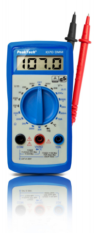 Instrumente de masura si control - multimetru digital, PEAKTECH, PKT-P1070, 200mV-0.3kV, 0.2mA-10A