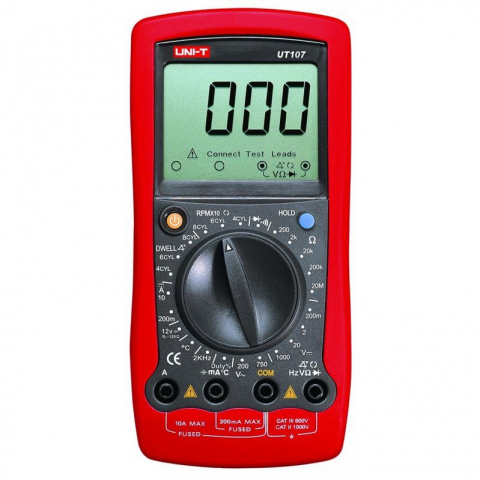 Instrumente de masura si control - multimetru digital, UNI-T, UT107, 200mV-1kV, 200mA-