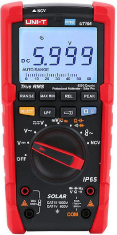 Instrumente de masura si control - multimetru digital, UNI-T, UT196, 600mV-0.6kV, -